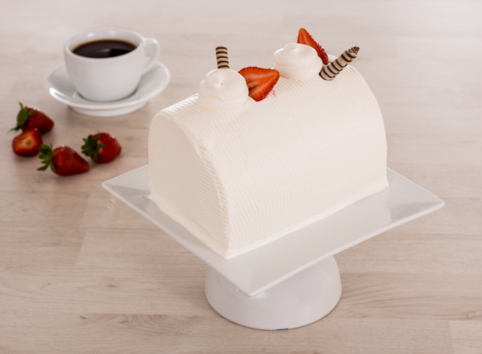 Pastel Rollito de Fresas